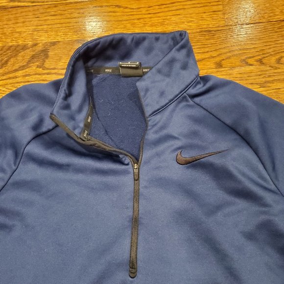 Nike Dri-Fit quarter-zip in Navy Blue - Picture 3 of 4